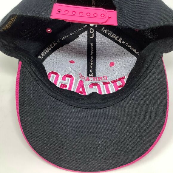 Pink Chicago Snapback Hat Horns Leader L.O.G.A. Generation Apparel Adjustable - Picture 10 of 10